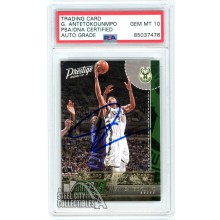 Giannis Antetokounmpo 2016-17 Panini Prestige Stat Stars Auto Card #2 PSA/DNA 10