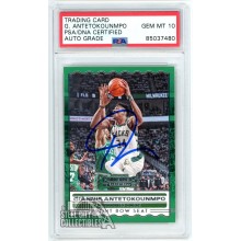 Giannis Antetokounmpo 2019-20 Panini Contenders Autograph Card #2 PSA/DNA 10
