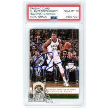 Giannis Antetokounmpo 2016-17 Panini Excalibur Autograph Card #97 PSA/DNA 10