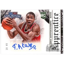 Giannis Antetokounmpo 2013-14 Panini Crusade Apprentice Rookie Auto Card 18/49