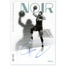Giannis Antetokounmpo 2018-19 Panini Noir Shadow Signatures Autograph Card #SHS-GA 09/49