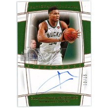 Giannis Antetokounmpo 2019-20 Panini National Treasures Signatures Bronze Autograph Card #S-GAN 12/15