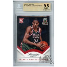 Giannis Antetokounmpo 2013-14 Panini Prestige Rookie Card #175 BGS 9.5 Gem Mint