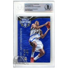 Giannis Antetokounmpo 2014-15 Panini Totally Certified Platinum Blue Autograph Card /149 #69 BAS