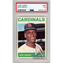 Bob Gibson 1964 Topps Card #460 PSA 7 NM