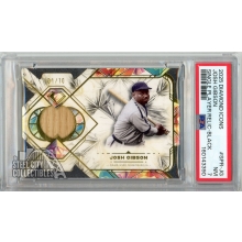 Josh Gibson 2025 Topps Diamond Icons Game-Used Bat Relic Card #SPR-JG 1/10 PSA 7