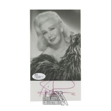 Ginger Rogers Autographed 4x7 Photo - JSA