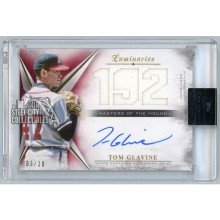 Tom Glavine 2018 Topps Luminaries Masters Of The Mound Red Relic Auto 03/10