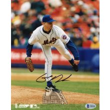 Glendon Rusch Autographed New York Mets 8x10 Photo - BAS COA