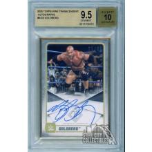 Goldberg 2020 Topps Transcendent WWE Autograph Card #A-GB 21/25 BGS 9.5