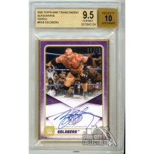 Goldberg 2020 Topps Transcendent WWE Purple Autograph Card #A-GB 08/10 BGS 9.5