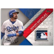 Adrian Gonzalez 2018 Topps Series 1 Major League Material Logo Patch Card #MLM-AG 1/1
