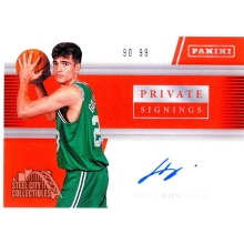Hugo Gonzalez 2026 Panini Private Signings Red Autograph Card 90/99