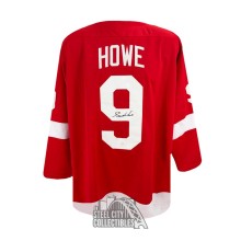 Gordie Howe Autographed Detroit Custom Red Hockey Jersey - JSA