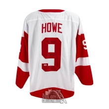 Gordie Howe HOF 72 Mr Hockey Autographed Detroit Custom White Hockey Jersey - PSA/DNA