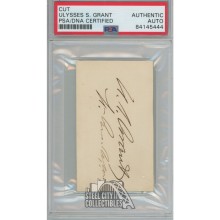 Uylsses S. Grant Autographed Cut- PSA/DNA