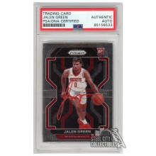 Jalen Green 2021-22 Panini Prizm Autograph Rookie Card #306 PSA/DNA (Red)