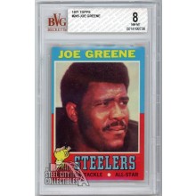 Joe Greene 1971 Topps Football Rookie Card #245 BVG 8