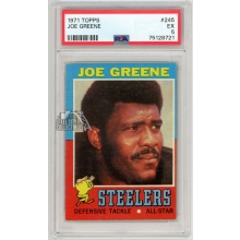 Joe Greene 1971 Topps Football Rookie Card #245 PSA 5