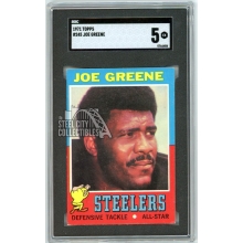 Joe Greene 1971 Topps Football Rookie Card #245 SGC 5