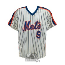 Gregg Jefferies Game Used New York Mets Home Pinstripe Baseball Jersey - MEARS
