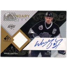 Wayne Gretzky 2007-08 Upper Deck SP Game Used Legendary Patch Auto Card 25/25
