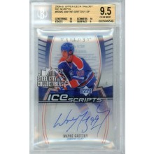 Wayne Gretzky 2006-07 Upper Deck Trilogy Ice Scripts Autograph Card #IS-WG BGS 9.5