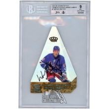 Wayne Gretzky 1997-98 Pacific Crown Royale Cramer's Choice Award Jumbo Autograph Card #7 BGS 9 BAS 7