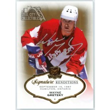 Wayne Gretzky 2015-16 Upper Deck The Cup Signature Renditions Autograph Card #SR-WG