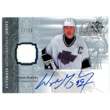 Wayne Gretzky 2006-07 Upper Deck Ultimate Patch Autograph Card #AJ-WG 17/50