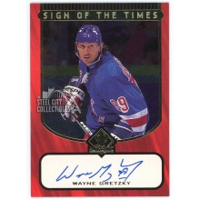 Wayne Gretzky 1997-98 Upper Deck SP Authentic Sign Of The Times Auto Card #WG