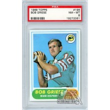 Bob Griese 1968 Topps Football Rookie Card #196 PSA 8 NM-MT