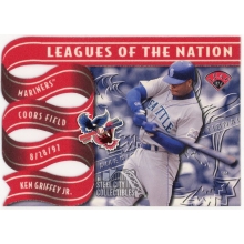 Ken Griffey Jr. & Larry Walker 1997 Donruss Leaf LOTN Card #6 Of 15 0449/2500