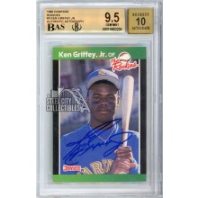 Ken Griffey Jr 1989 Donruss The Rookies Autograph Rookie Card #3 BGS 9.5 BAS 10