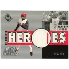 Ken Griffey Jr 2002 Upper Deck Diamond Connection Heroes Game-Used Jersey Card #273 145/200