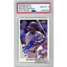 Ken Griffey Jr 1990 Leaf Autograph Card #245 PSA/DNA 10