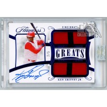 Ken Griffey Jr. 2020 Panini Flawless Greats Sapphire Dual Patch Auto Card 2/5