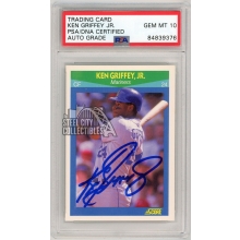 Ken Griffey Jr 1990 Score Autograph Card #3 PSA/DNA 10