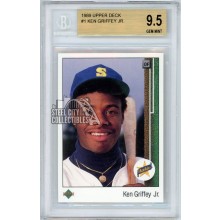 Ken Griffey Jr 1989 Upper Deck Rookie Card #1 BGS 9.5 (Chipped Corner)