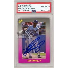 Ken Griffey Jr 1989 Classic Travel Autograph Rookie Card #193 PSA/DNA 10