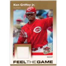Ken Griffey Jr 2007 Fleer Ultra Feel The Game Gold Game-Used Jersey Card #FG-KG