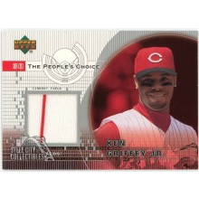 Ken Griffey Jr 2002 Upper Deck The People's Choice Game-Used Jersey Card #PJ-KG