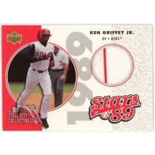 Ken Griffey Jr 2002 Upper Deck Stars of 89 Game-Used Jersey Card #SL-KG