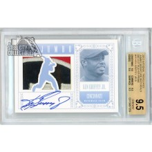 Ken Griffey Jr 2012 Panini National Treasures Jumbo Patch Autograph Card #15 1/5 BGS 9.5