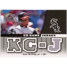 Ken Griffey Jr 2009 Upper Deck Series 1 Game-Used Jersey Card #GJ-KG