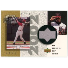 Ken Griffey Jr 2002 Upper Deck Game-Used Jersey Card #R-KG 229/275