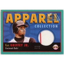 Ken Griffey Jr 2004 Upper Deck Play Ball Apparel Collection Game-Used Jersey Card #AC-KG