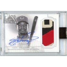 Ken Griffey Jr 2020 Topps Dynasty Logo Patch Autograph Card #DAP-KG5 3/5