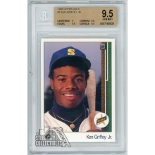 Ken Griffey Jr. 1989 Upper Deck Rookie Card #1 BGS 9.5 Gem Mint