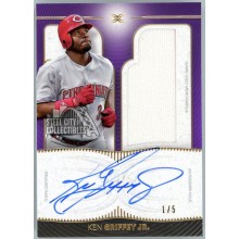 Ken Griffey Jr 2021 Topps Definitive Purple Jersey Autograph Card #DARC-KGJR 1/5